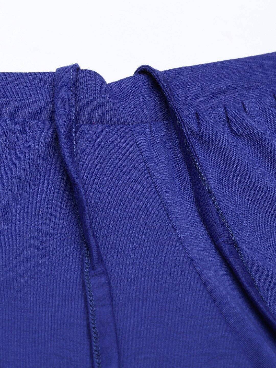 Souchii Women Navy Blue Knitted Palazzos | Grocsy