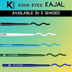 KINDED Kind Eyes Kajal 3 In 1 Kohl Kajal Eye Liner Smokey Eye Shadow - 01 Boundless Black | Grocsy