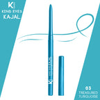 KINDED Kind Eyes Kajal 3 In 1 Kohl Kajal Eye Liner Smokey Eye Shadow - 03 Treasured Turquoise | Grocsy