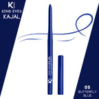 KINDED Kind Eyes Kajal 3 In 1 Kohl Kajal Eye Liner Smokey Eye Shadow - 05 Butterfly Blue | Grocsy