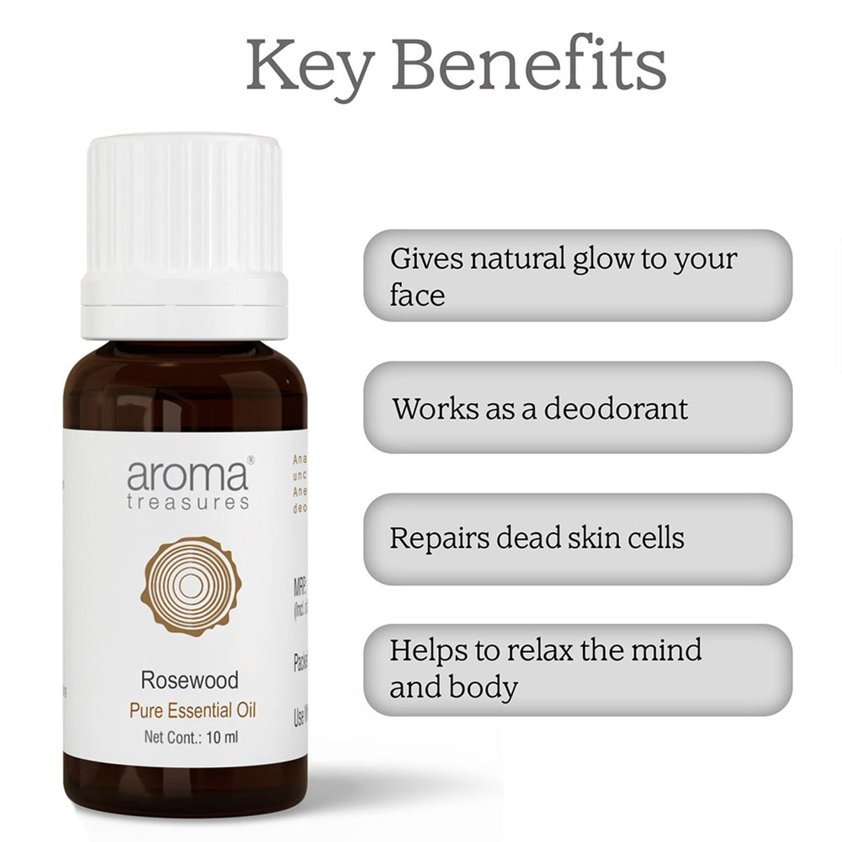Aroma Treasures Rosewood Pure Essential Oil | Grocsy