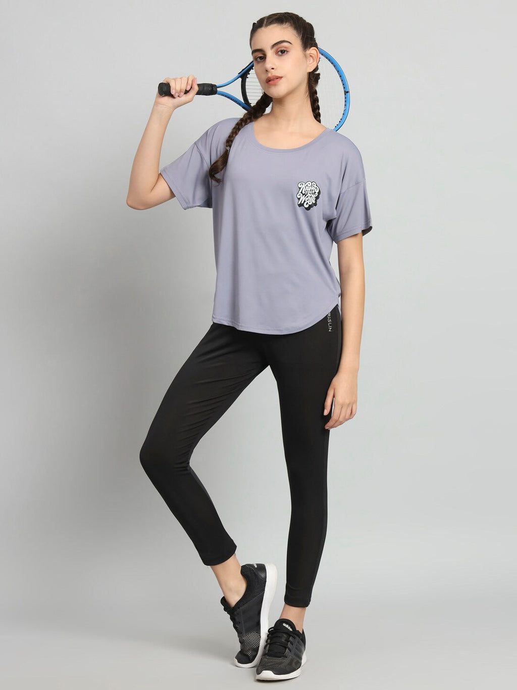 MKH Drop-Shoulder Sleeves Relaxed Fit Dri-FIT T-shirt | Grocsy