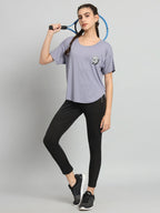 MKH Drop-Shoulder Sleeves Relaxed Fit Dri-FIT T-shirt | Grocsy