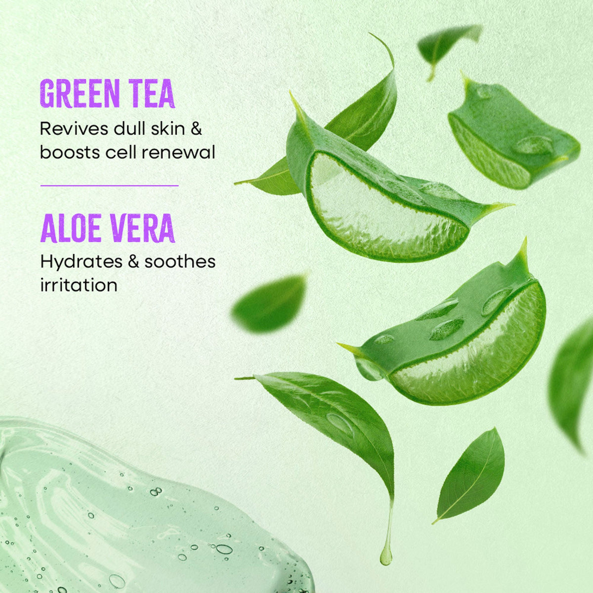 Nykaa Green Tea + Aloe Vera Sheet Mask For Hydrated Skin - Formulated in Korea - For All Skin Types - Green Tea + Aloe Vera | Grocsy