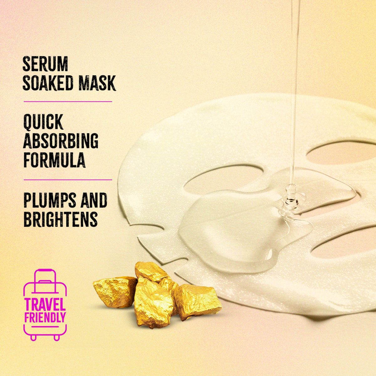 Nykaa Green Tea + Aloe Vera Sheet Mask For Hydrated Skin - Formulated in Korea - For All Skin Types - Gold | Grocsy