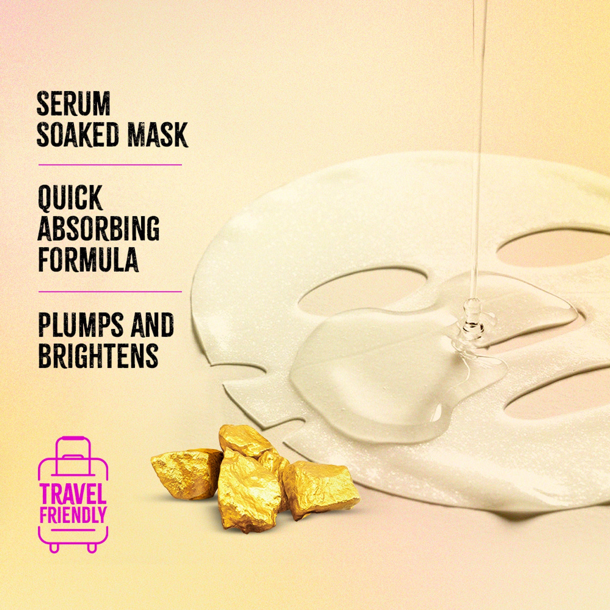 Nykaa Gold Sheet Mask For Revitalized & Youthful Skin-Formulated In Korea-For All Skin Types | Grocsy