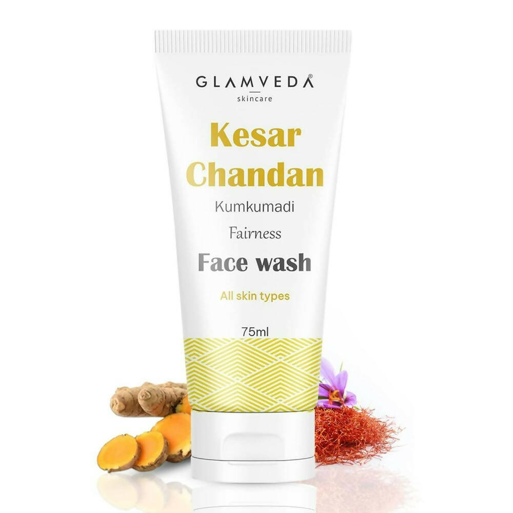 Glamveda Kesar Chandan Kumkumadi Fairness Face Wash | Grocsy