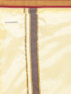 Sethukrishna Men Beige Solid Dhotis | Grocsy