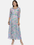 Souchii Multicoloured Printed Maxi Dress | Grocsy