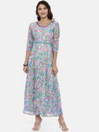 Souchii Multicoloured Printed Maxi Dress | Grocsy