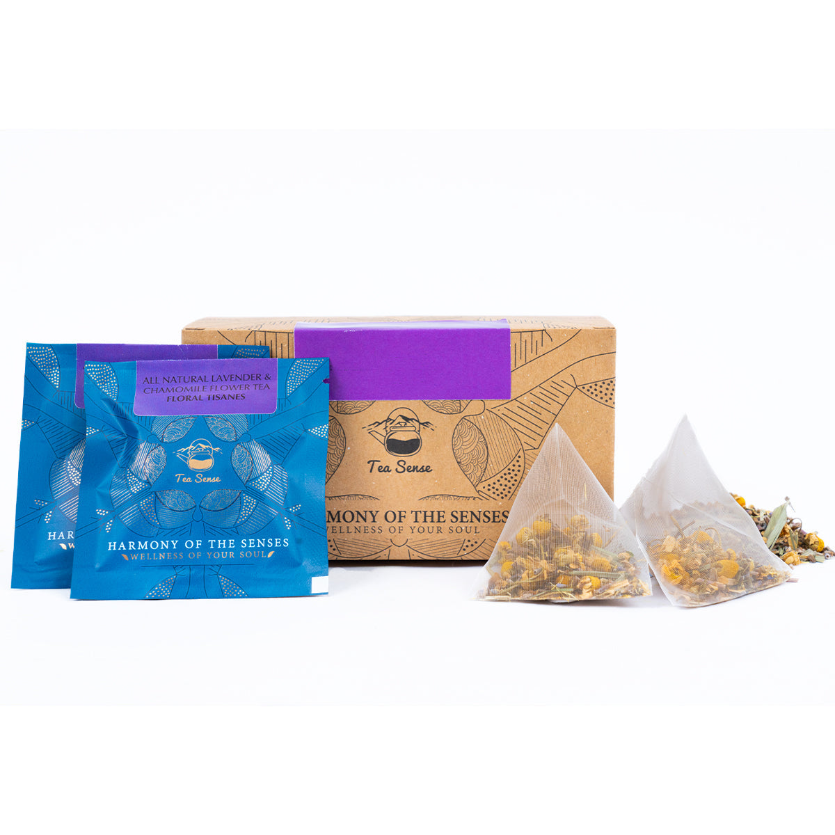 Tea Sense Lavender & Chamomile Tea Bags Box | Grocsy