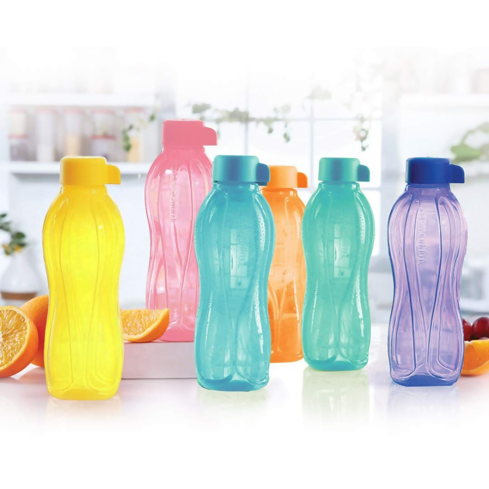 Tupperware Plastic Bottle - Green, Yellow, Purple, Pink, Orange, Blue | Grocsy