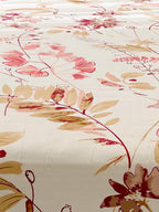 URBAN SPACE Serene White Floral Printed 200 TC Pure Cotton Bedsheet & Pillow Covers | Grocsy