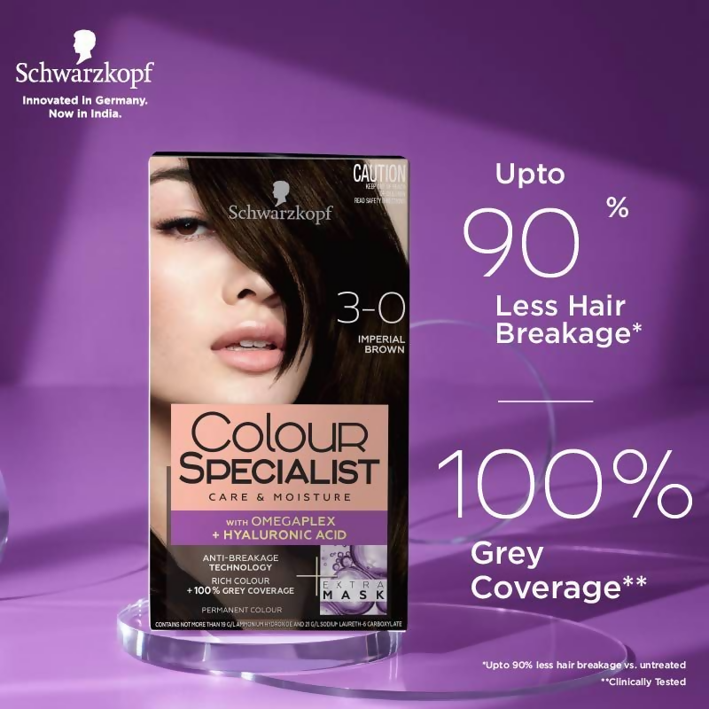 Schwarzkopf Colour Specialist Permanent Hair Colour - 3.0 Imperial Brown | Grocsy