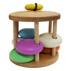 Matoyi Colorful Wooden Bell Rattle For Babies | Grocsy