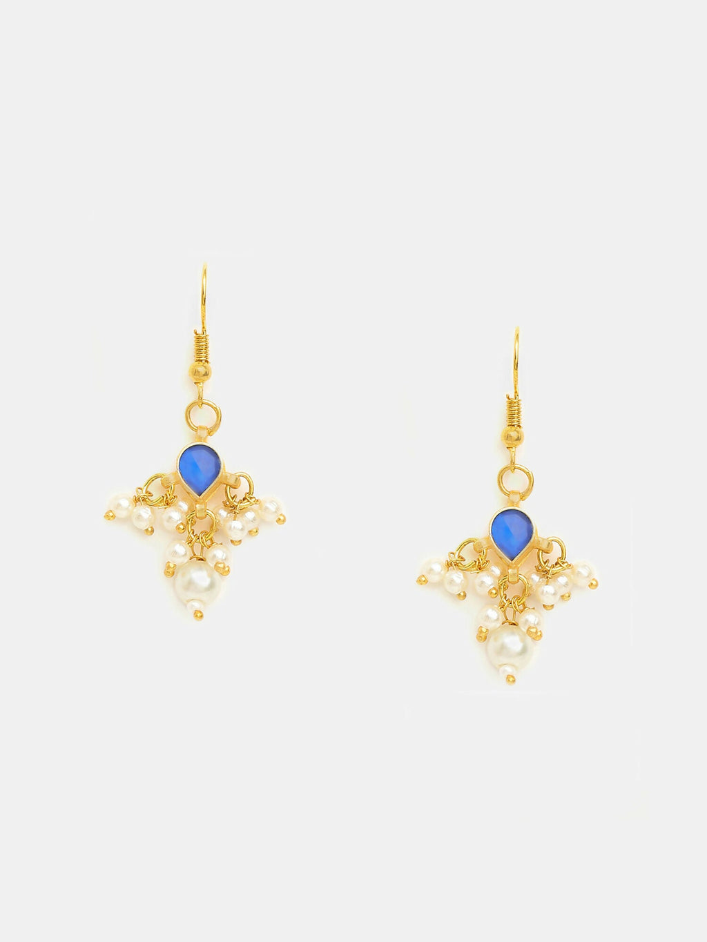Ruby Raang Set Of 2 Blue Kundan | Grocsy