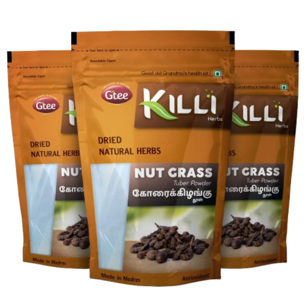 Killi Herbs Nut Grass - Cyperus rotundus - Korai Kizhangu Tuber Powder | Grocsy