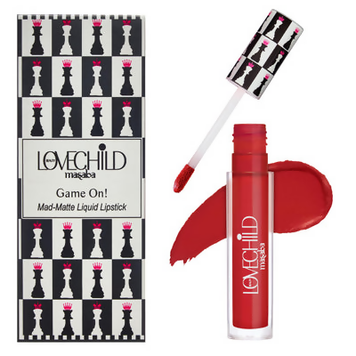 LoveChild By Masaba Gupta Rani Transfer-proof Blue Toned Red Liquid Lipstick | Grocsy