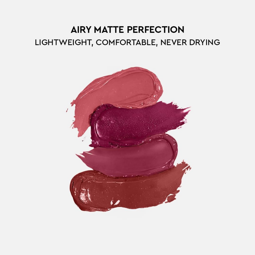 Kiro Four Play Non-Stop Airy Matte Liquid Lip Stack – Elite Berry Quad | Grocsy