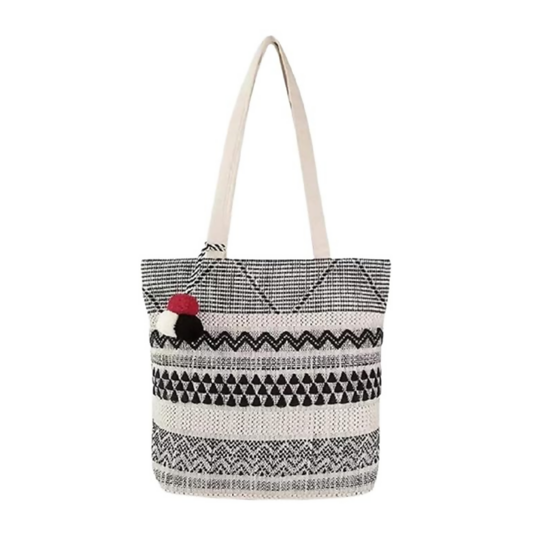 Elite Trading Women/Girls Black Gray Tote/Shoulder Bags | Grocsy