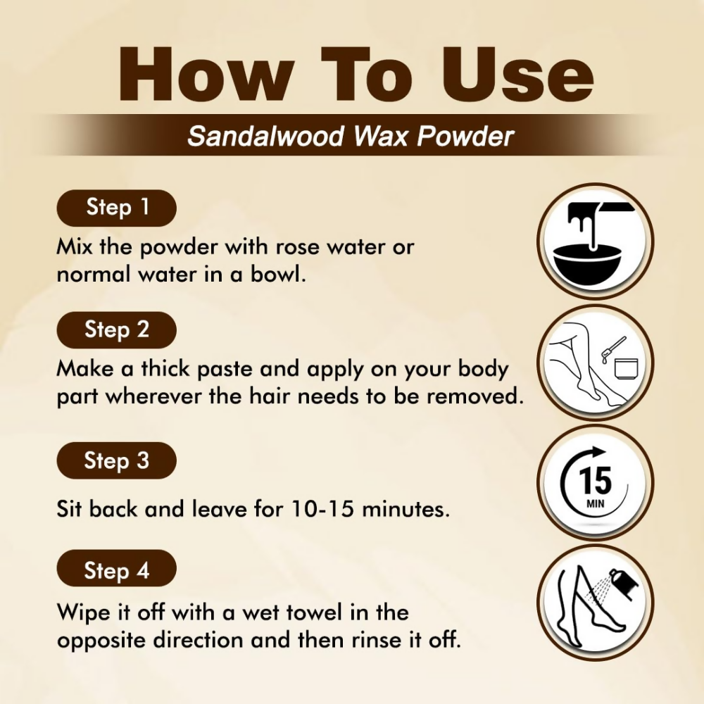 VedicAyurveda Herbal Wax Powder - Sandalwood | Grocsy