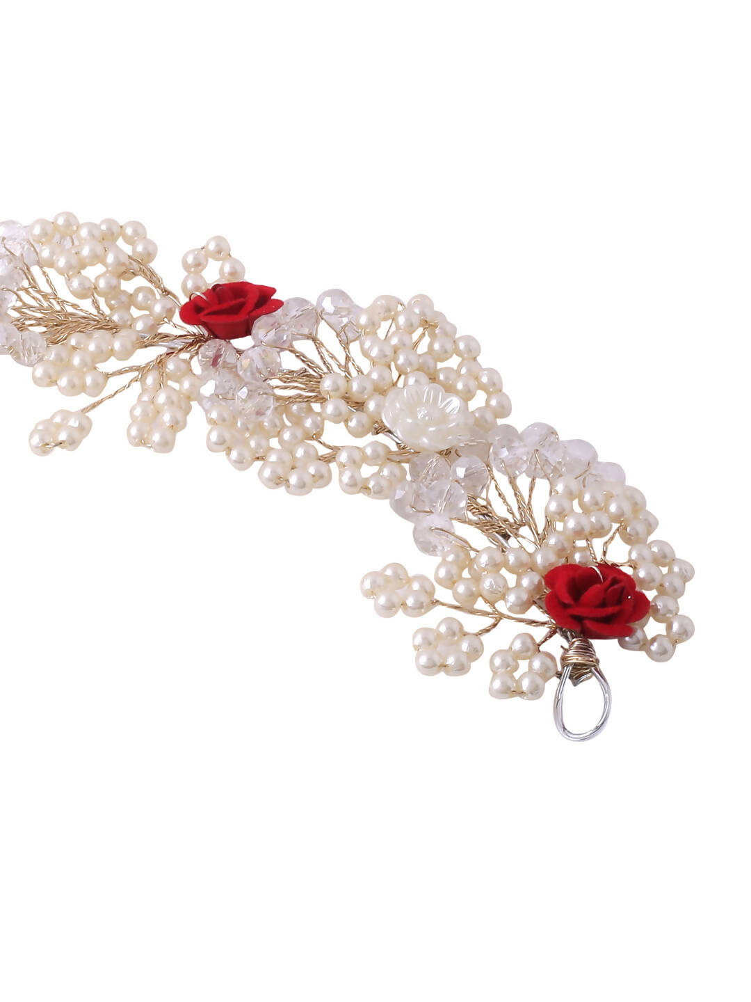 NVR Women's Embellished Beaded Hair Accessory Set | Grocsy