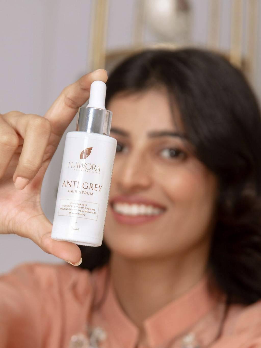 Flawora Set of Anti-Grey Hair Serum and D-Tan Lotion | Grocsy