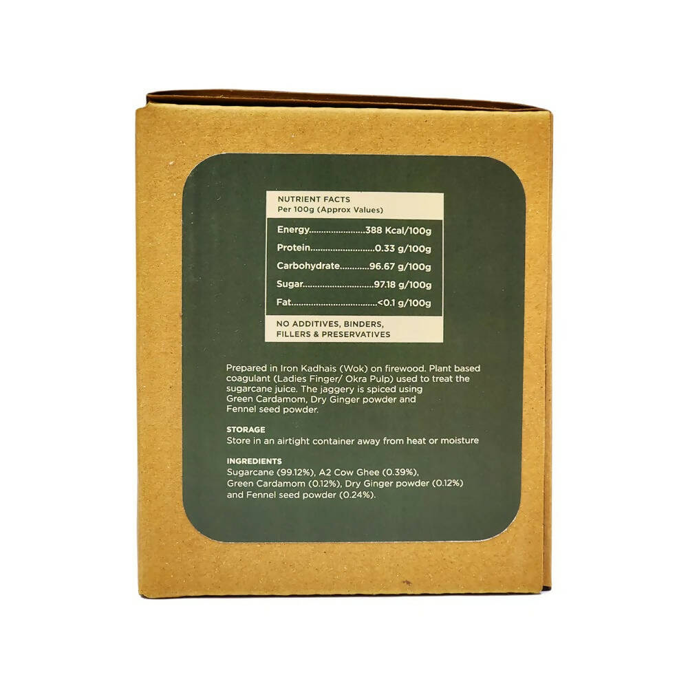 Two Brothers Organic Farms Spiced Jaggery | Grocsy