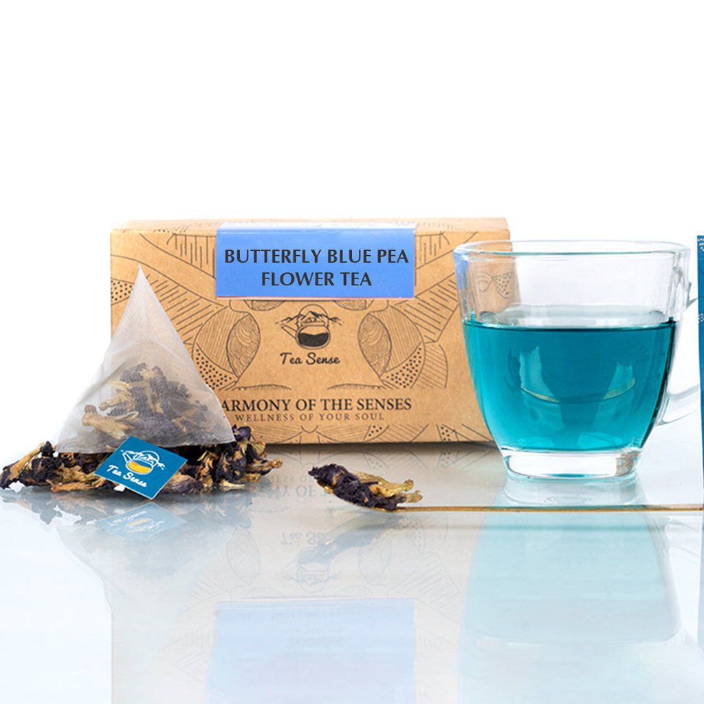 Tea Sense Butterfly Blue Pea Flower Tea Bags Box | Grocsy
