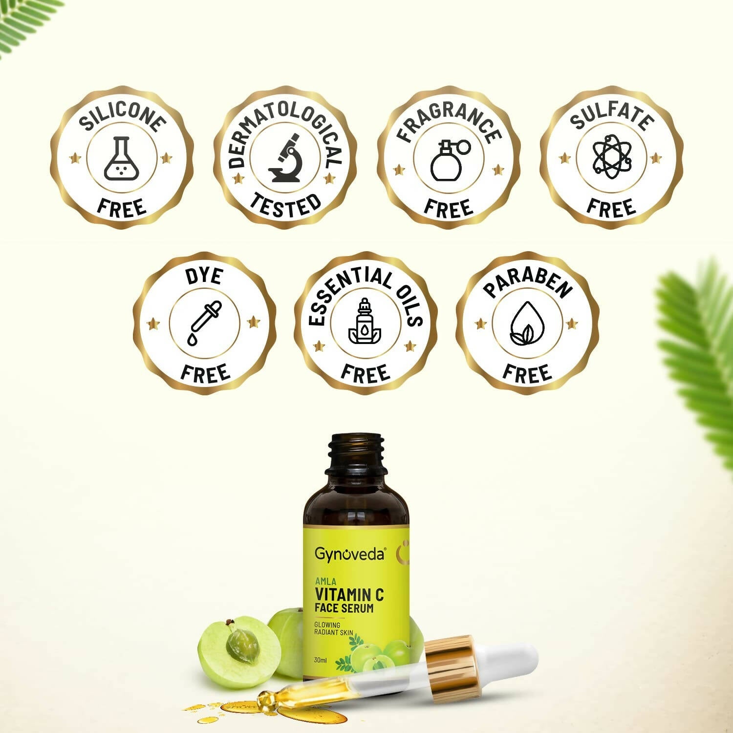Gynoveda Amla Vitamin C Face Serum | Grocsy