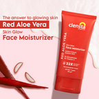 Clensta Red Aloe Vera Skin Glow Face Moisturizer | Grocsy