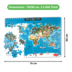Nesta Toys World Map Jigsaw Puzzle for Kids, Jumbo Floor Puzzle, Educational Toy (6+ Years) | Grocsy