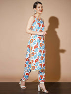 Myshka Women Multi Printed Kurta & Trousers With Dupatta | Grocsy