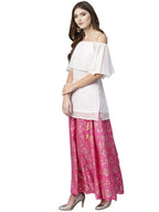 Ahalyaa Women's Traditional Wea Co-ods - White | Grocsy