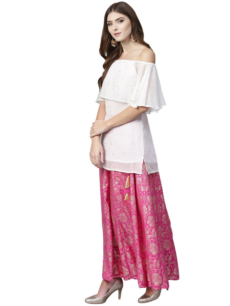 Ahalyaa Women's Traditional Wea Co-ods - White | Grocsy