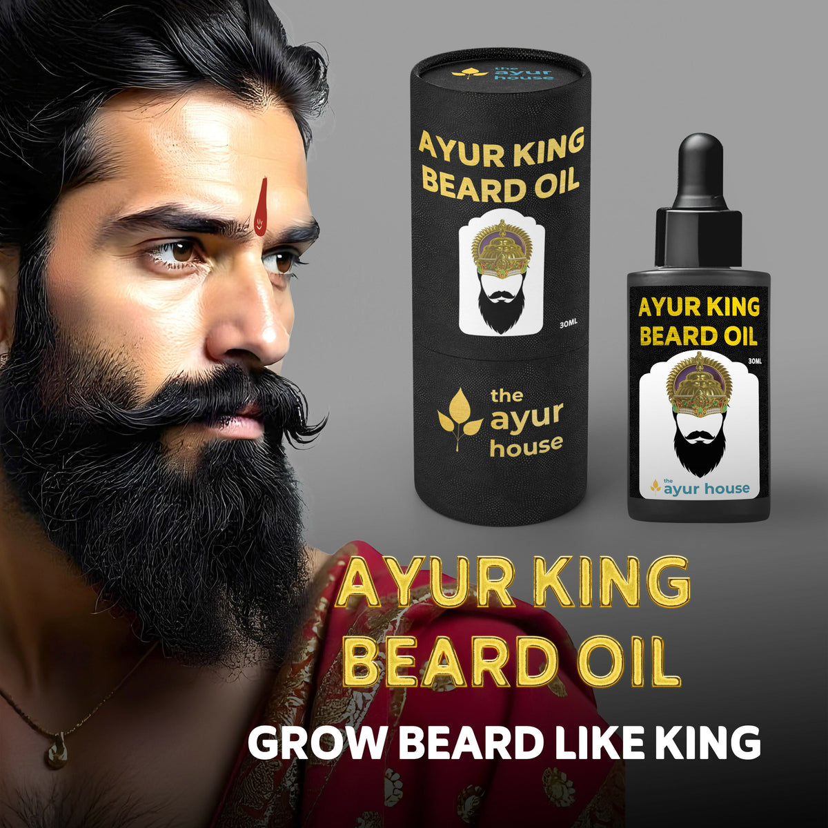 The Ayur House Ayur King Beard Oil | Grocsy
