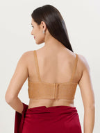 Joban Fashion Women Polyester Copper Stitched Blouse | Grocsy