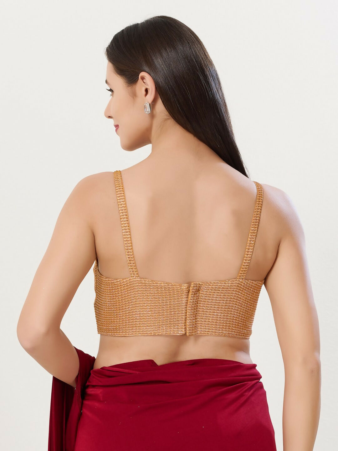 Joban Fashion Women Polyester Copper Stitched Blouse | Grocsy