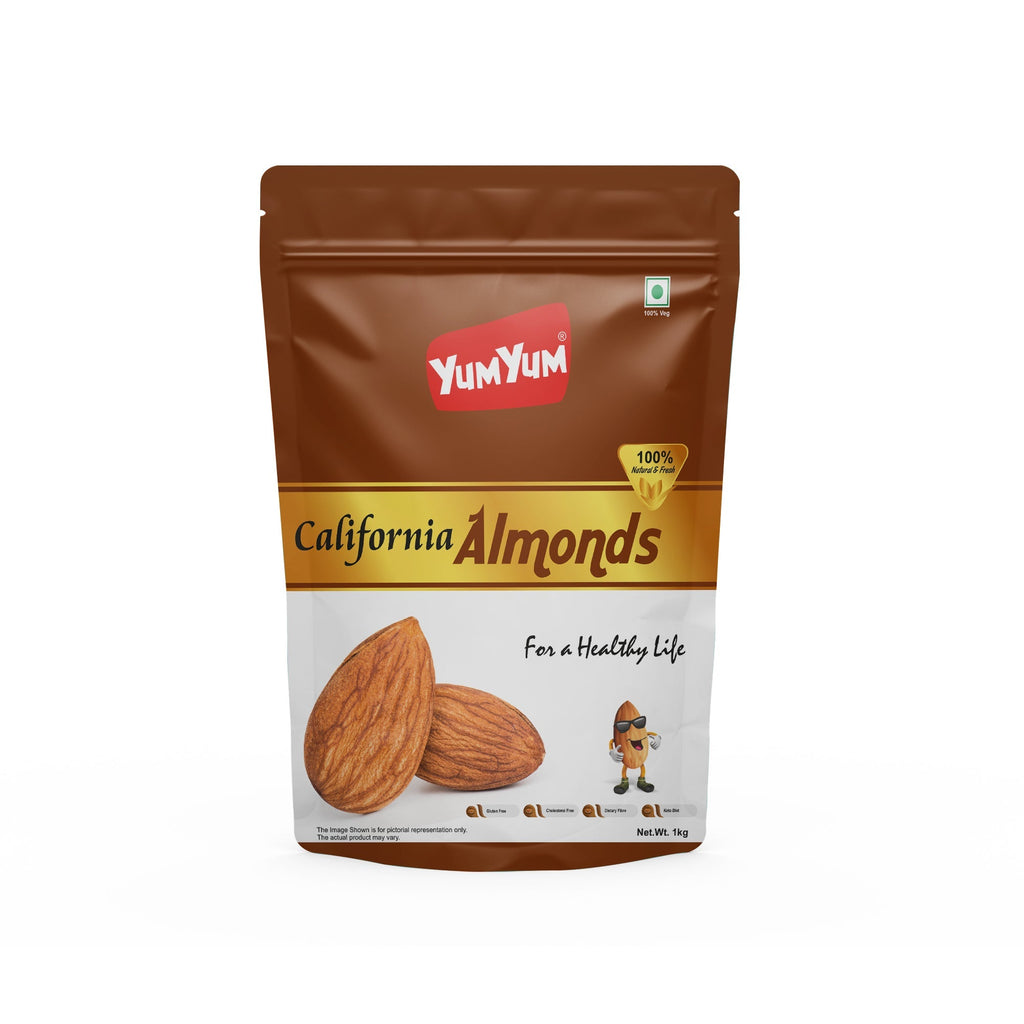 Yum Yum California Almonds Pouch | Grocsy