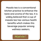 Satvi Wellness Masala Chai | Masala tea | Black tea with spices and herbs | Karak tea | Grocsy