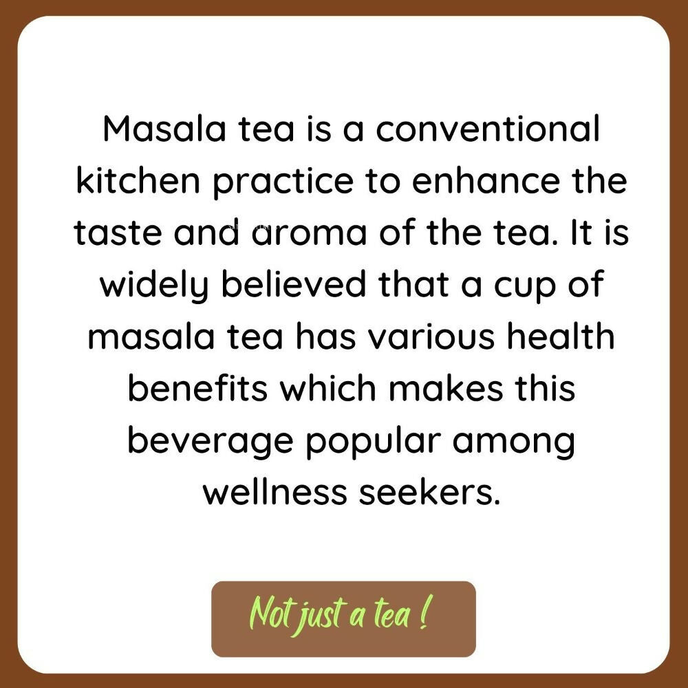 Satvi Wellness Masala Chai | Masala tea | Black tea with spices and herbs | Karak tea | Grocsy