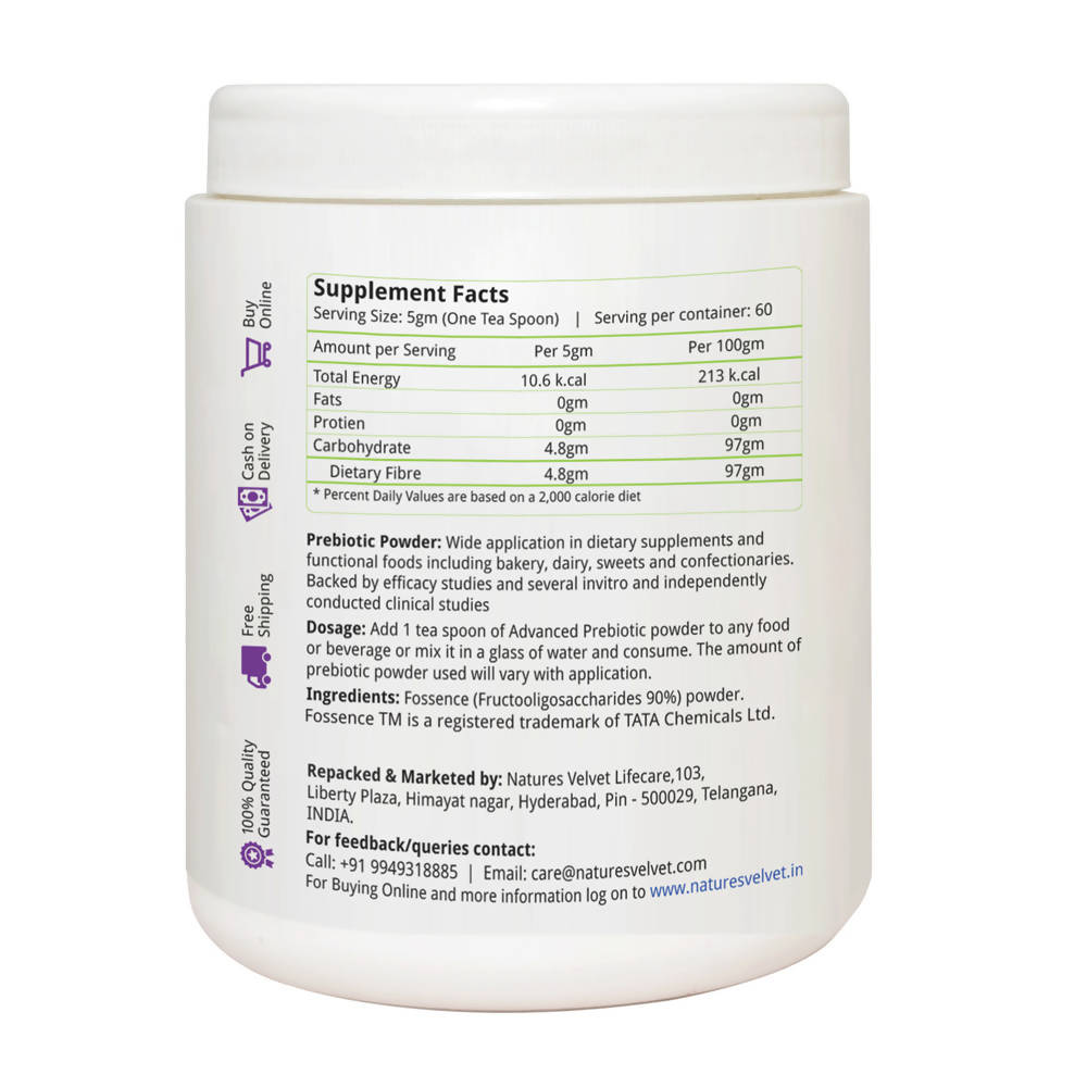 Nature's Velvet Advanced Prebiotics Powder | Grocsy