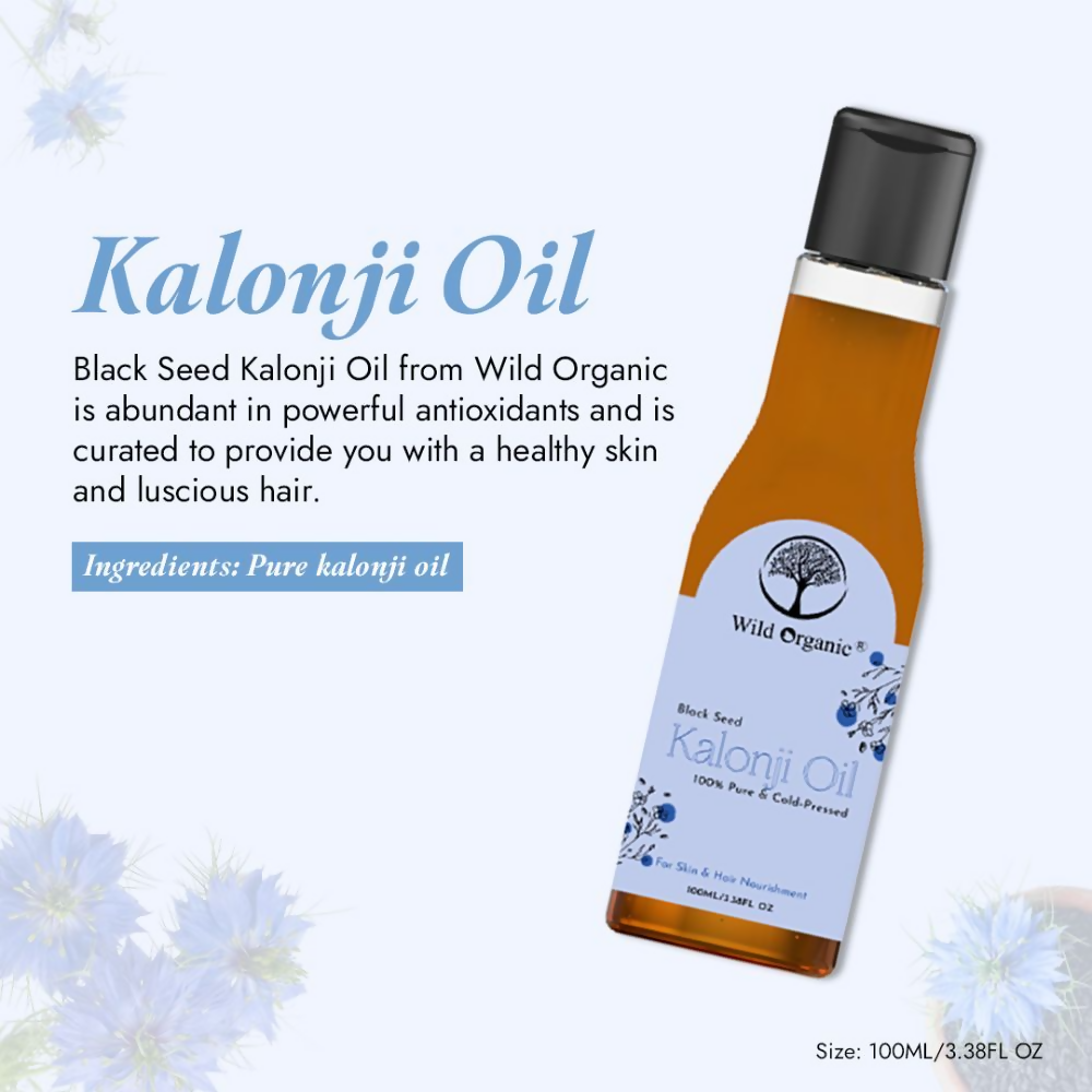 Wild Organic Cold Pressed Black Seed Kalonji Oil | Grocsy