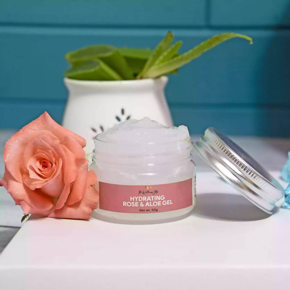 The Wellness Shop Hydrating Rose And Aloe Vera Face Gel | Grocsy