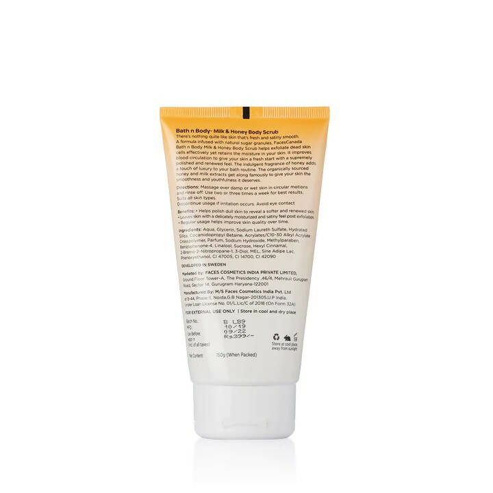 Faces Canada Bath n Body Milk & Honey Body Scrub | Grocsy
