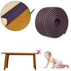 Safe-O-Kid Prevents From Head Injury Multi Functional 2 Meter Edge Guard, Dark Brown | Grocsy