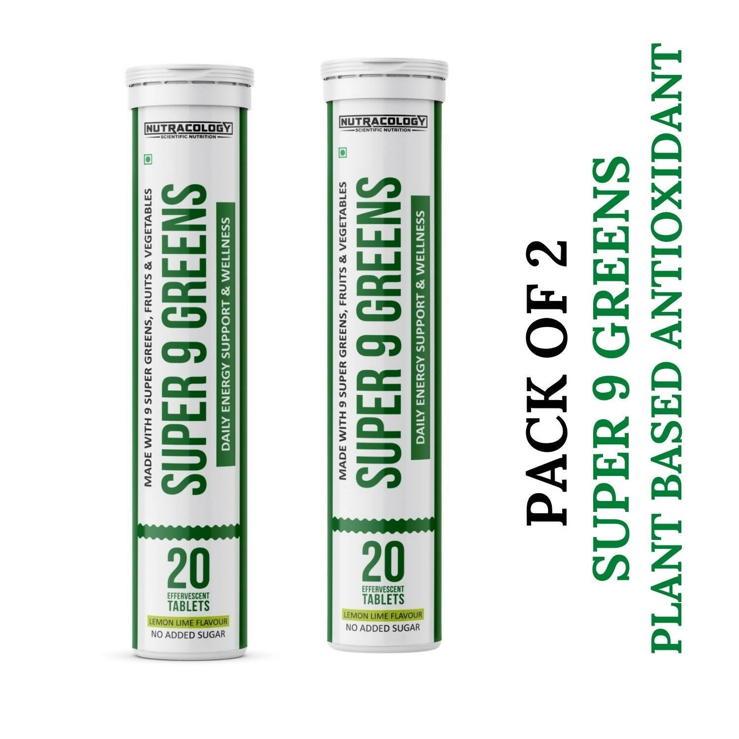 Nutracology Super 9 Greens Daily Wholefood Multivitamin For Immunity And Detox Plant | Grocsy