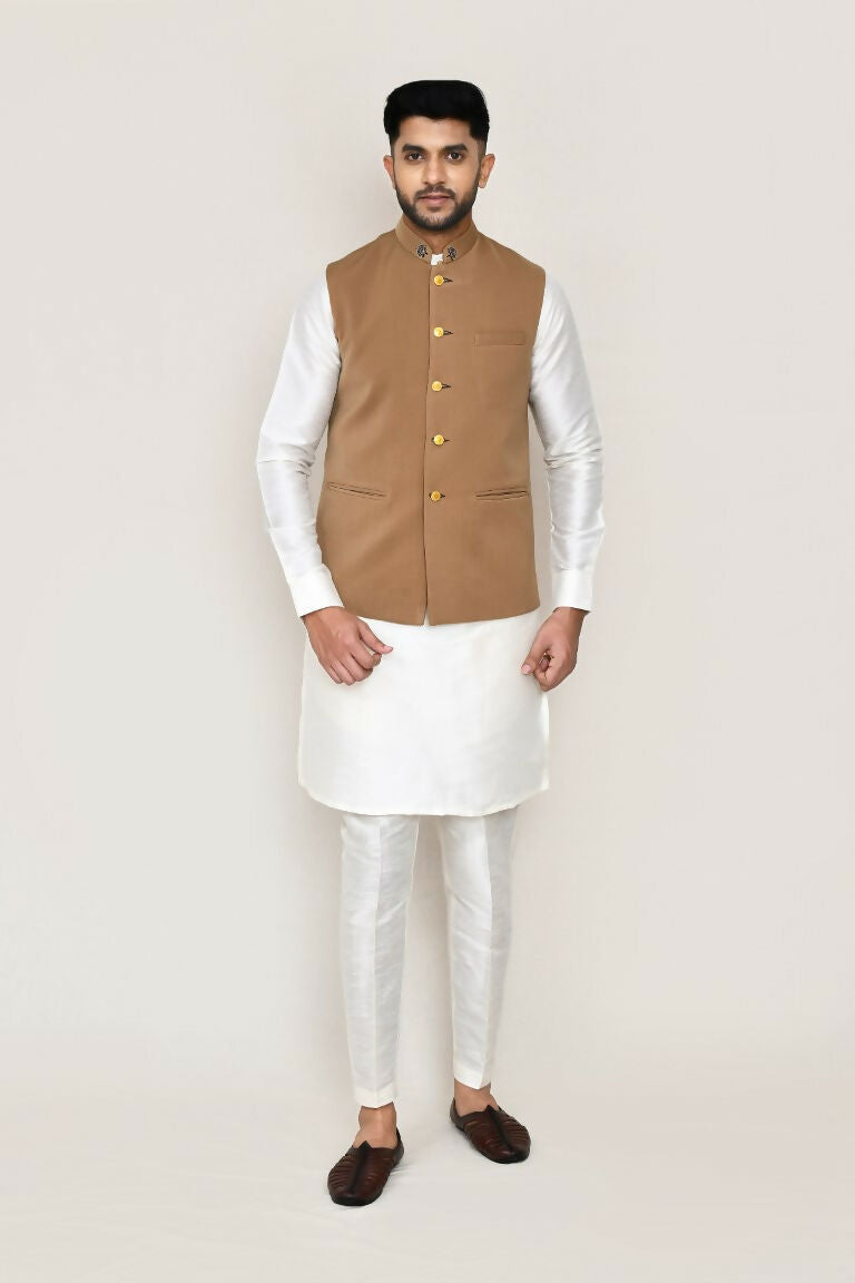 Joban Fashion Chiku Colored Terry Rayon Work Men's Jacket | Grocsy