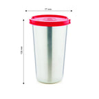 Signoraware Stainless Steel Tumbler with Lid - 370ml | Grocsy