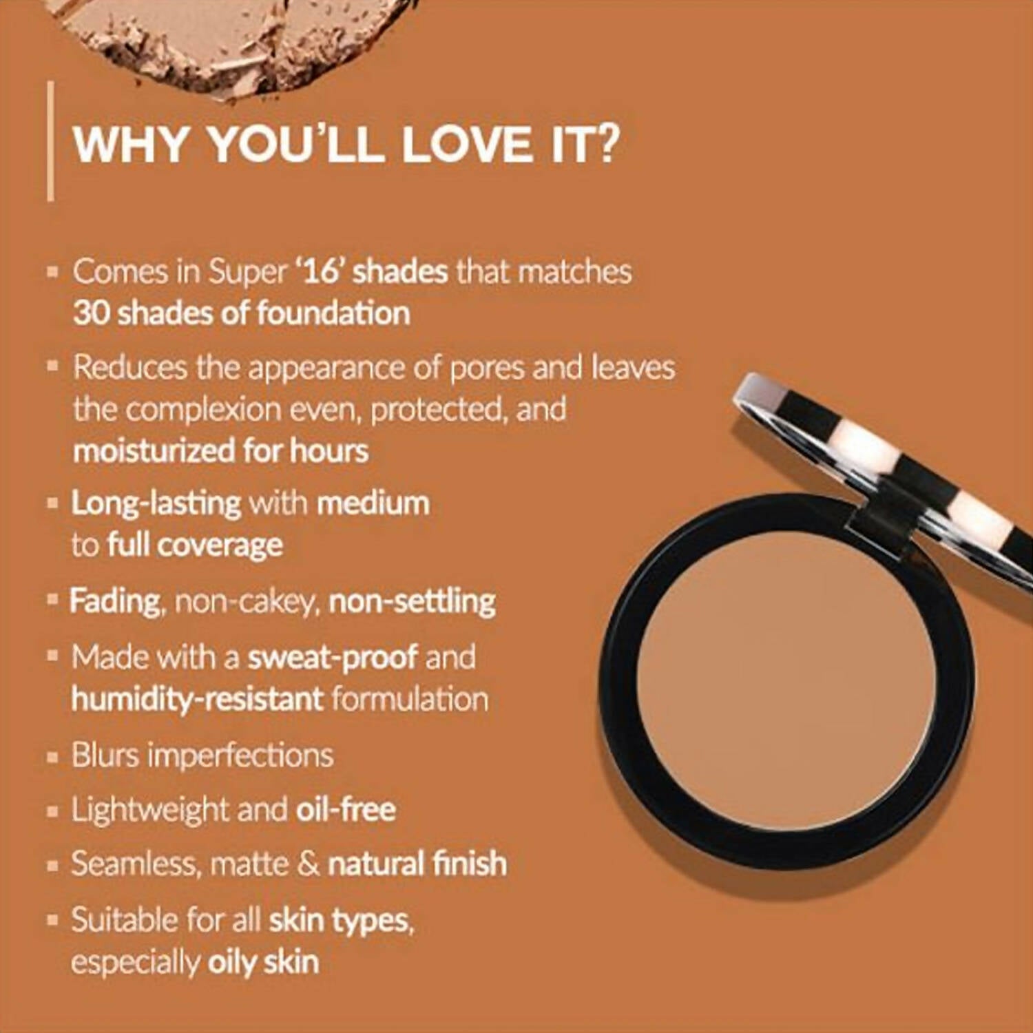 Colorbar 24Hrs Wear Weightless Powder Foundation Pf 13 | Grocsy